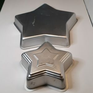 Vintage Wilton and Mirro Star Cakepans 2 for 1